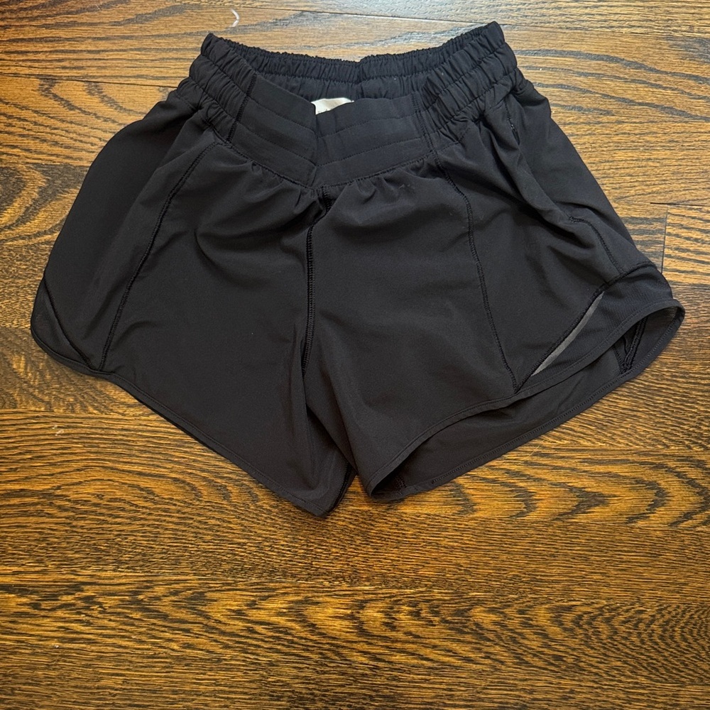 Lululemon Hotty Hot Black Athletic Shorts